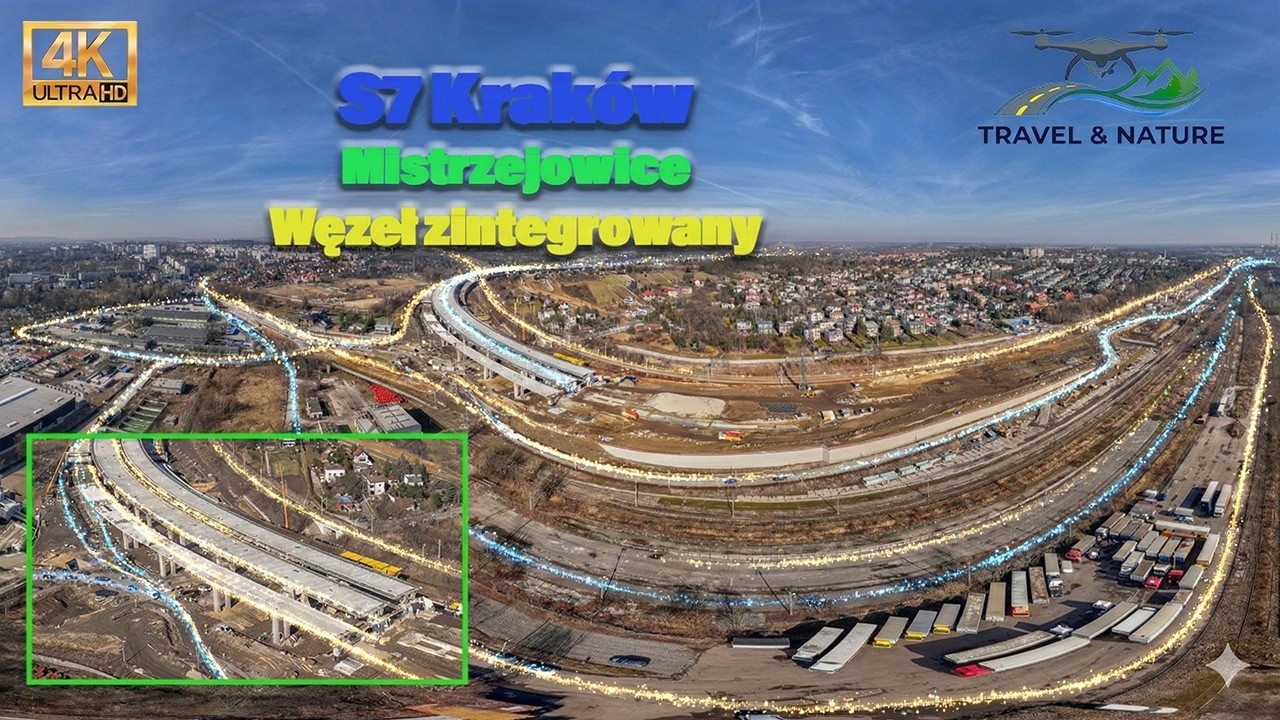 Budowa #S7 #Widoma #Krak&oacute;w Zintegrowany Węzeł Mistrzejowice Czy to koniec zimy?