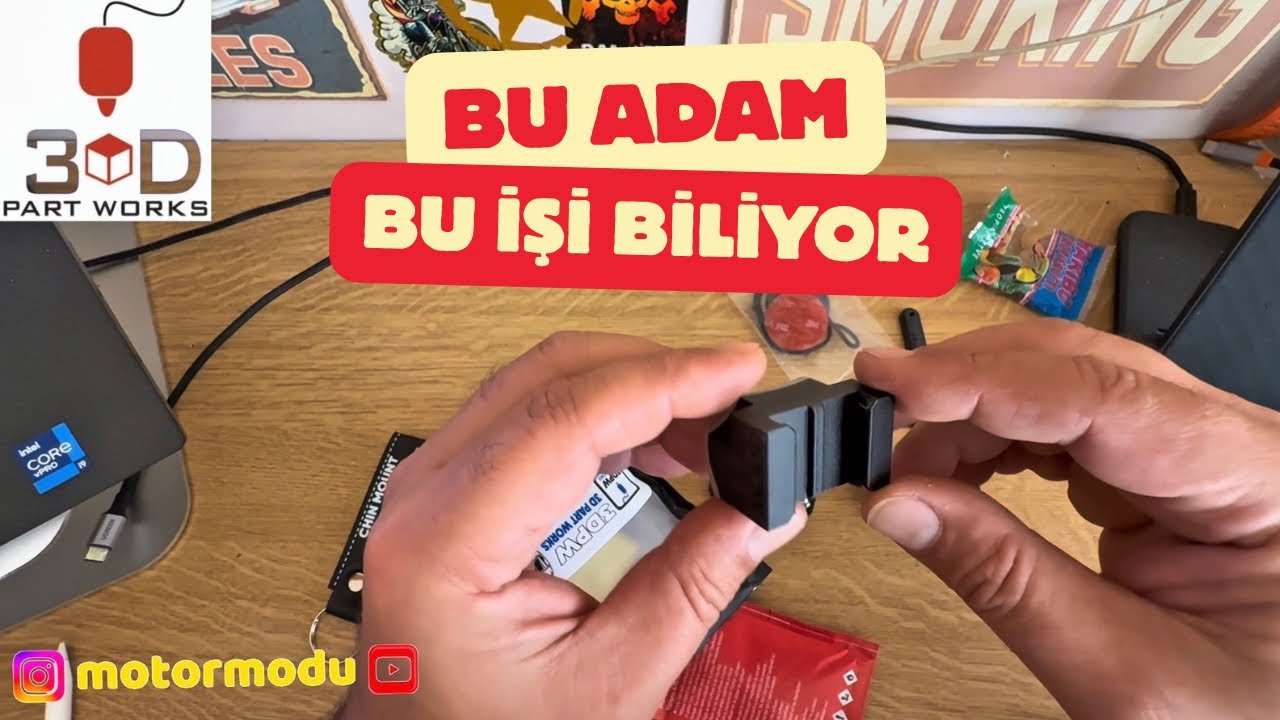 Kaskınıza özel kamera bağlantı aparatı #motormodu 