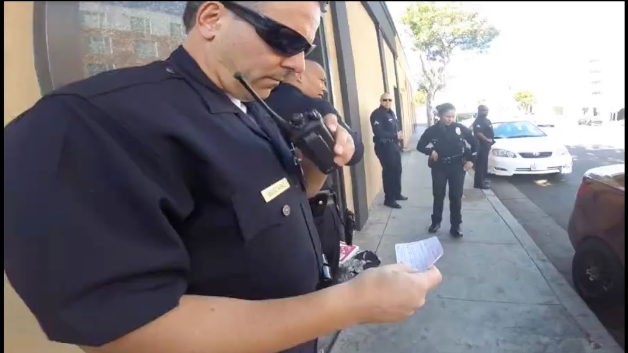LAPD Foot Patrol in San Pedro