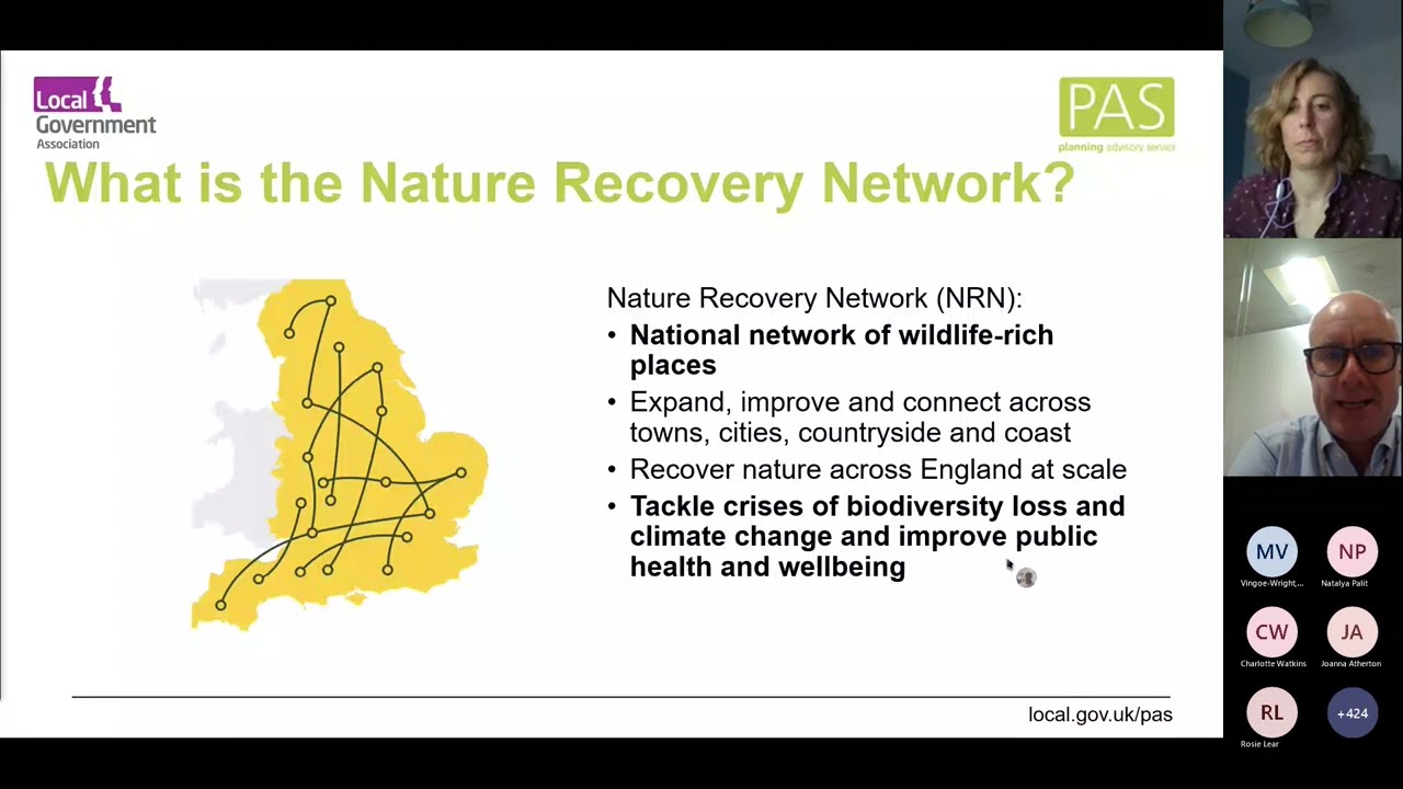 PAS biodiversity net gain and nature recovery update for LPA officers (20 Oct)
