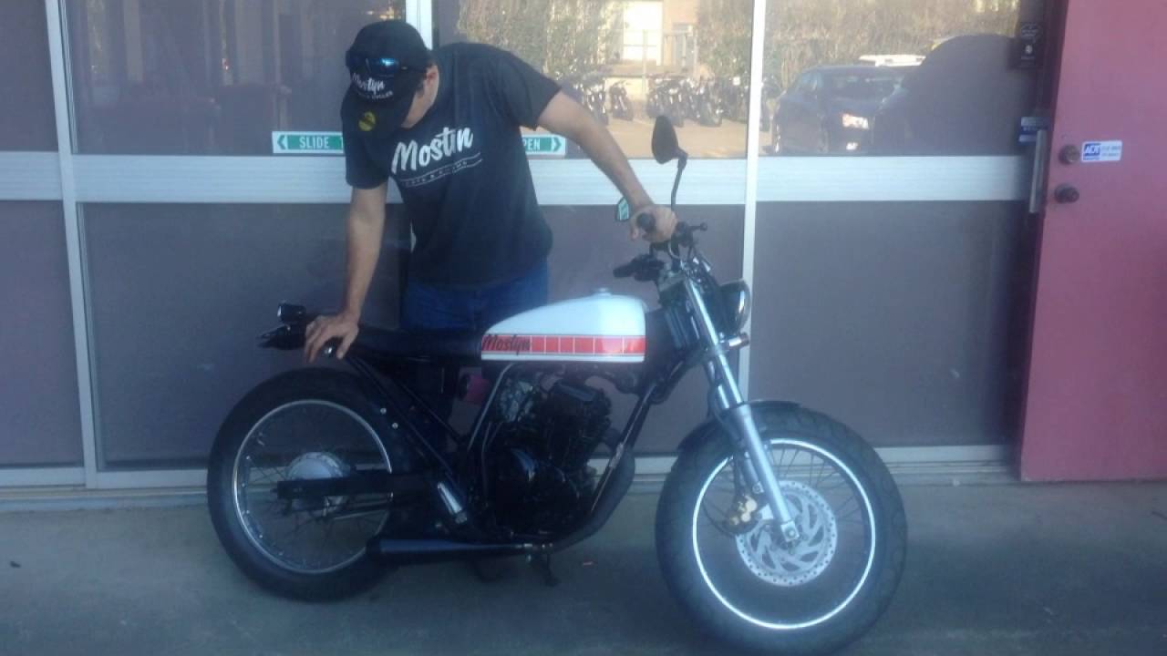 Custom Yamaha Scorpio 225 Tracker by Mostyn Motorcycles