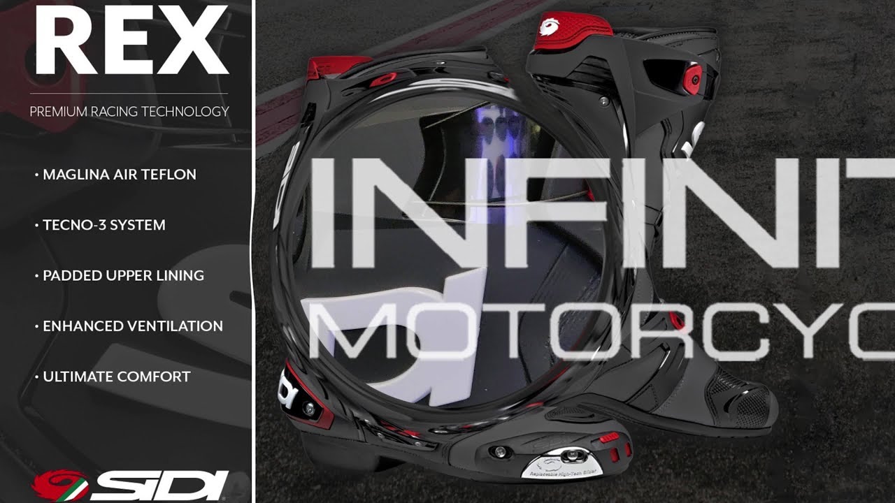 SIDI REX Black CE MENS BOOTS Spin View Video