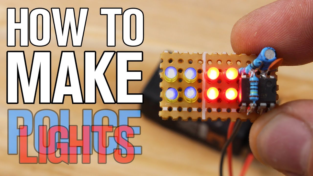 How To Make L.E.D Police Lights without Microcontroller!