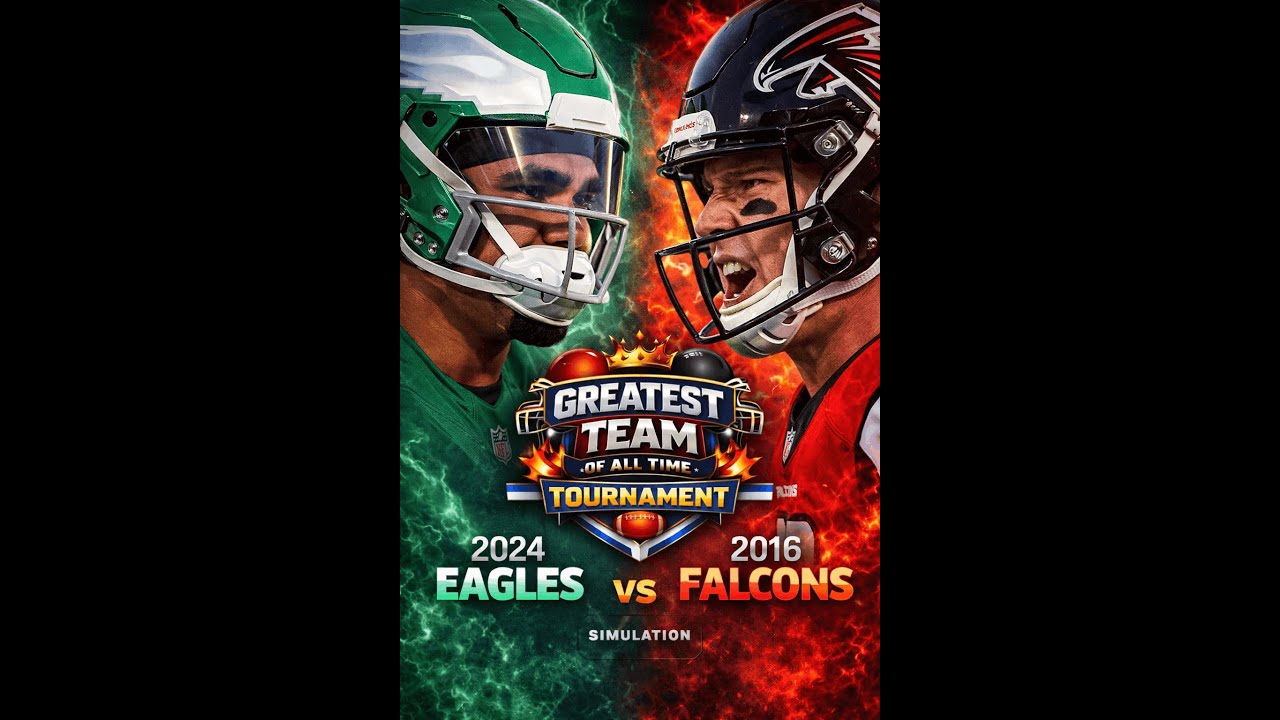 🏈 2024 Eagles vs 2016 Falcons SIMULATION | GOAT Tournament | Modern vs Historic 🏆