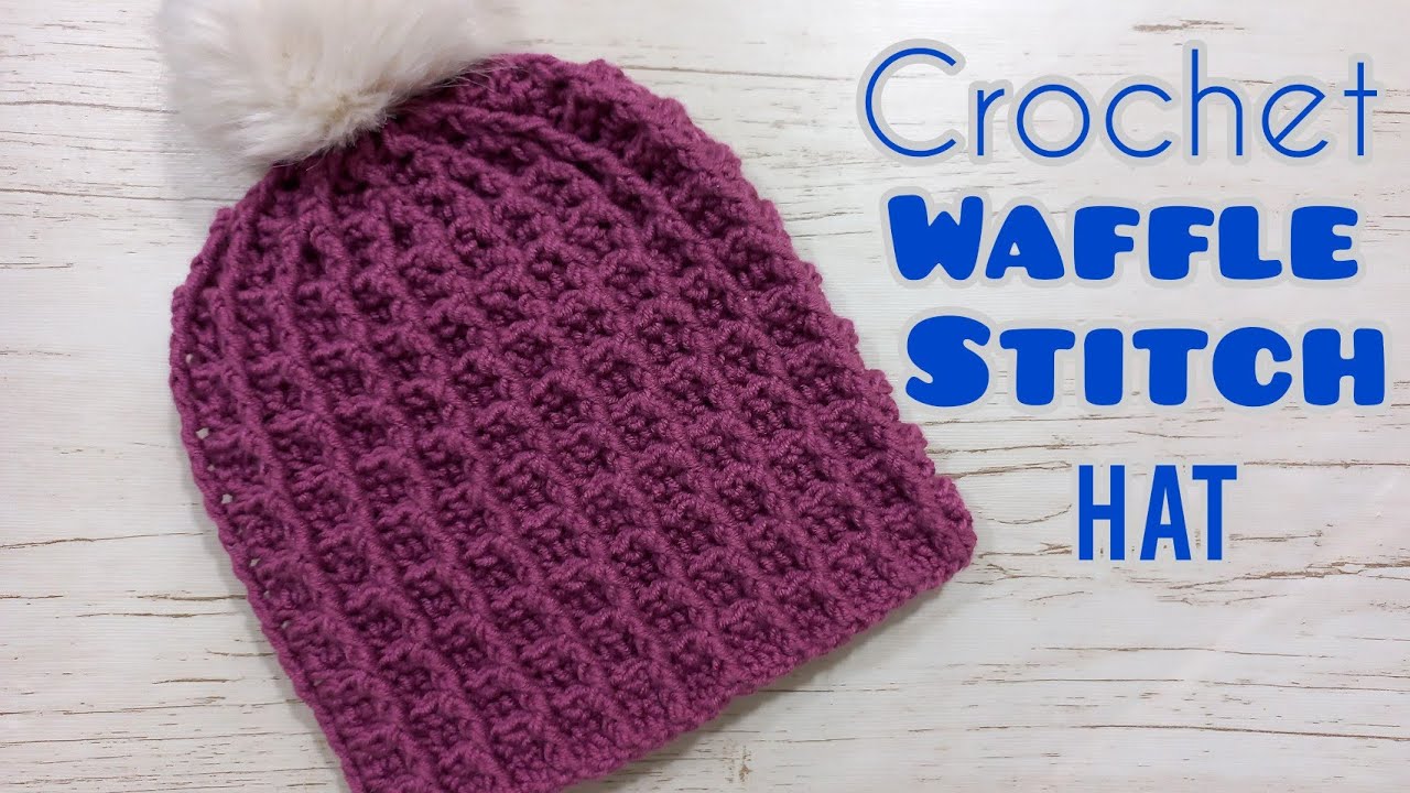 ✅The simplest crochet winter hat: crochet waffle stitch hat