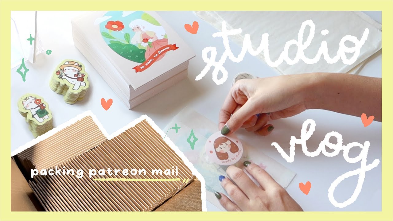 STUDIO VLOG 20 🌻 a calming and therapeutic week (lots of packing!)