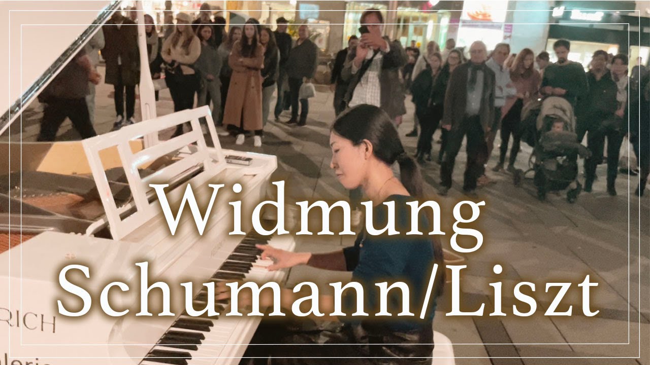 Played Classical Music at a Street Piano | Widmung Schumann-Liszt | YUKI PIANO