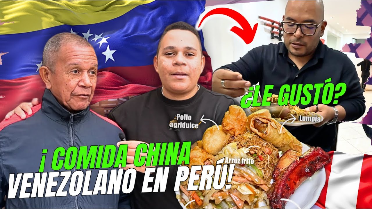 PERUANO 🇵🇪 PRUEBA por PRIMERA VEZ la COMIDA CHINA VENEZOLANA 🇻🇪 | #venezolanosenperú