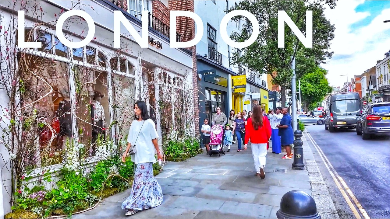 Chelsea London Spring Walk | Central London City Walking Tour | Exploring the Rich Areas of London