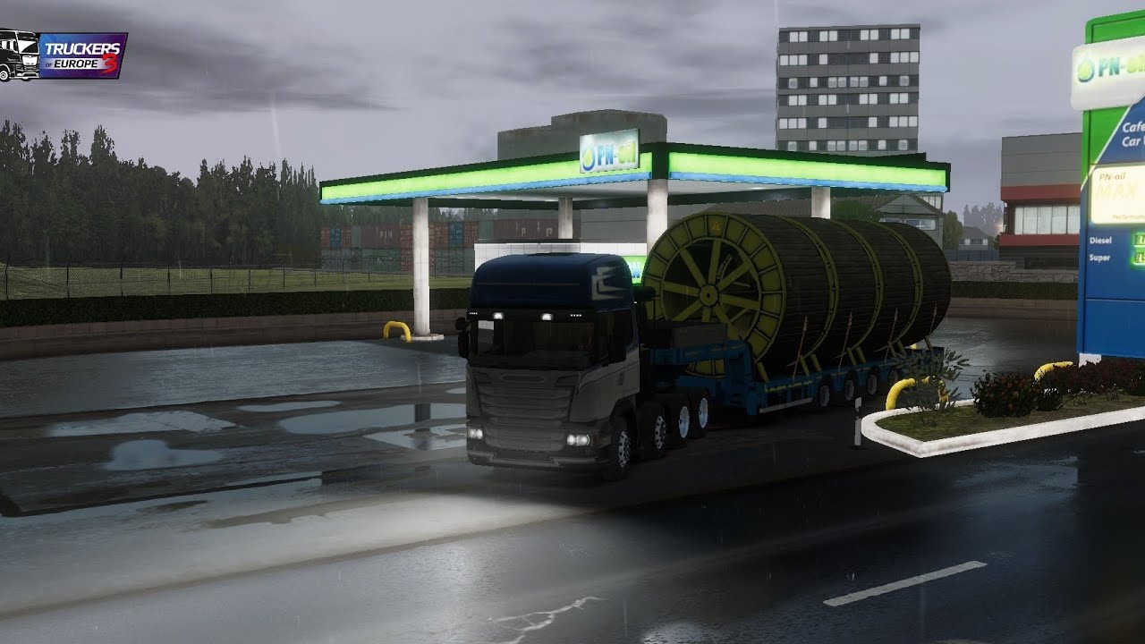Transporting Cables Reel| Frankfurt to Nuremberg| Truckers of Europe 3
