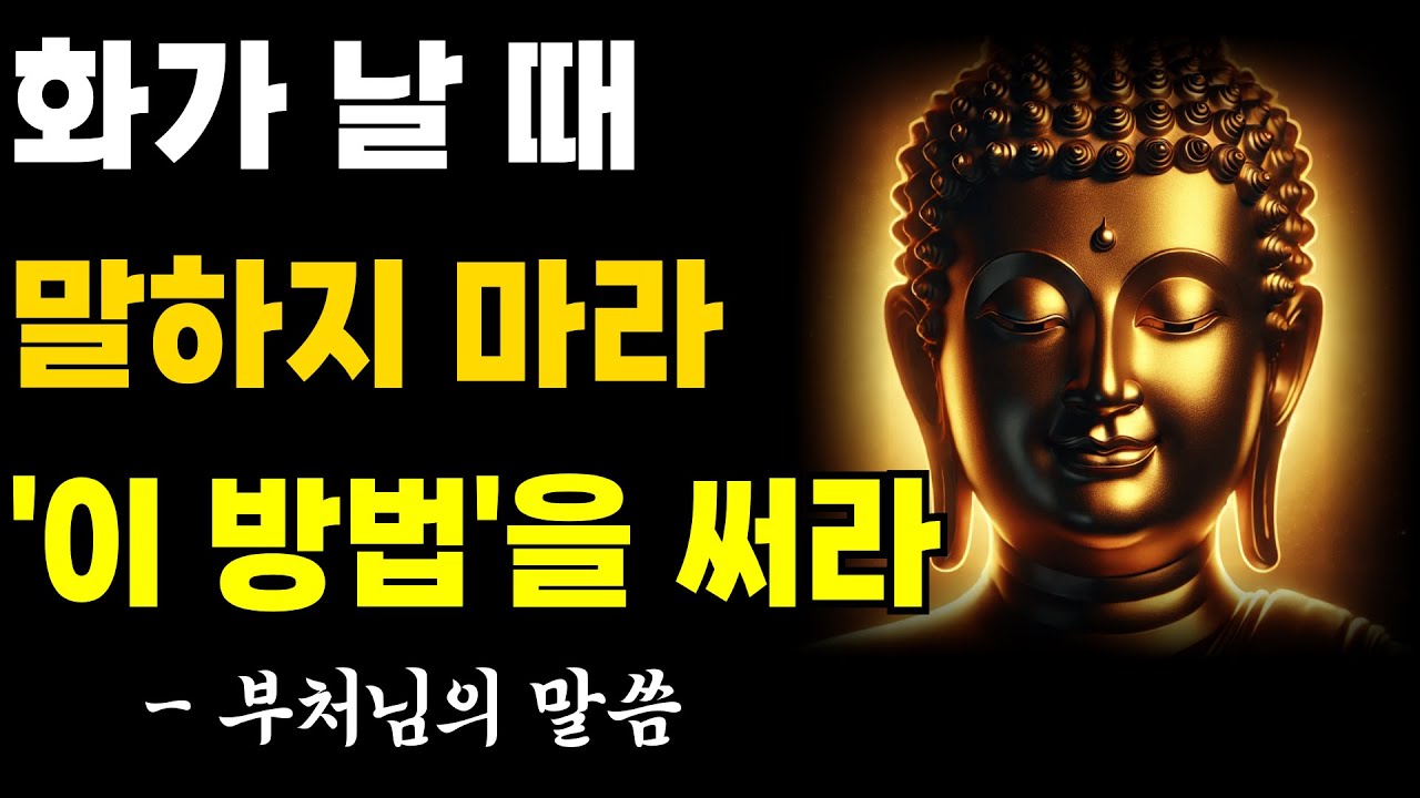 화가 날 때 말하지 마라 침묵 후 ‘이 방법’을 써라 | 자면서 듣는 부처님 말씀 | 석가모니 | 불교 명언 | 불교 오디오북