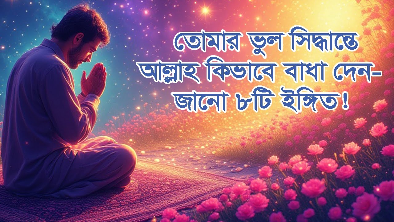 তোমার ভুল সিদ্ধান্তে আল্লাহ কিভাবে বাধা দেন—জানো ৮টি ইঙ্গিত! #দ্বীনেররাস্তা #আল্লাহরসাহায্য