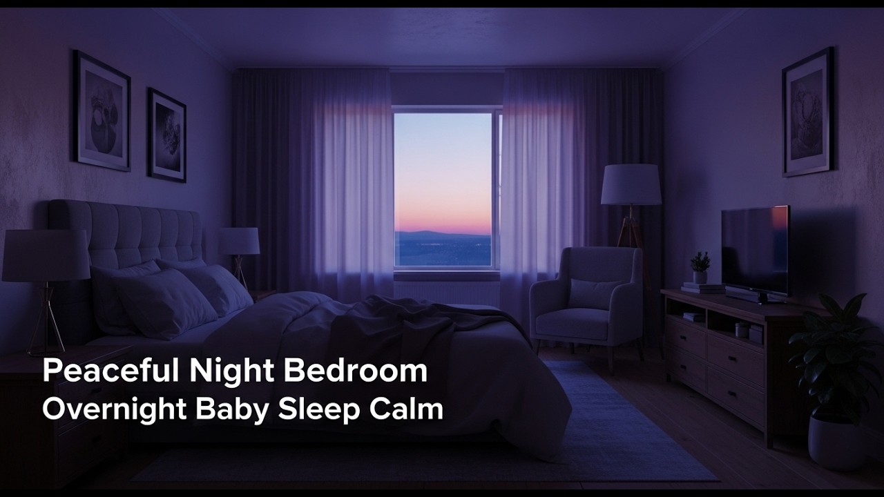 Overnight Baby Sleep Sound 😴 Calm Bedroom Ambience (No Wake-Ups)