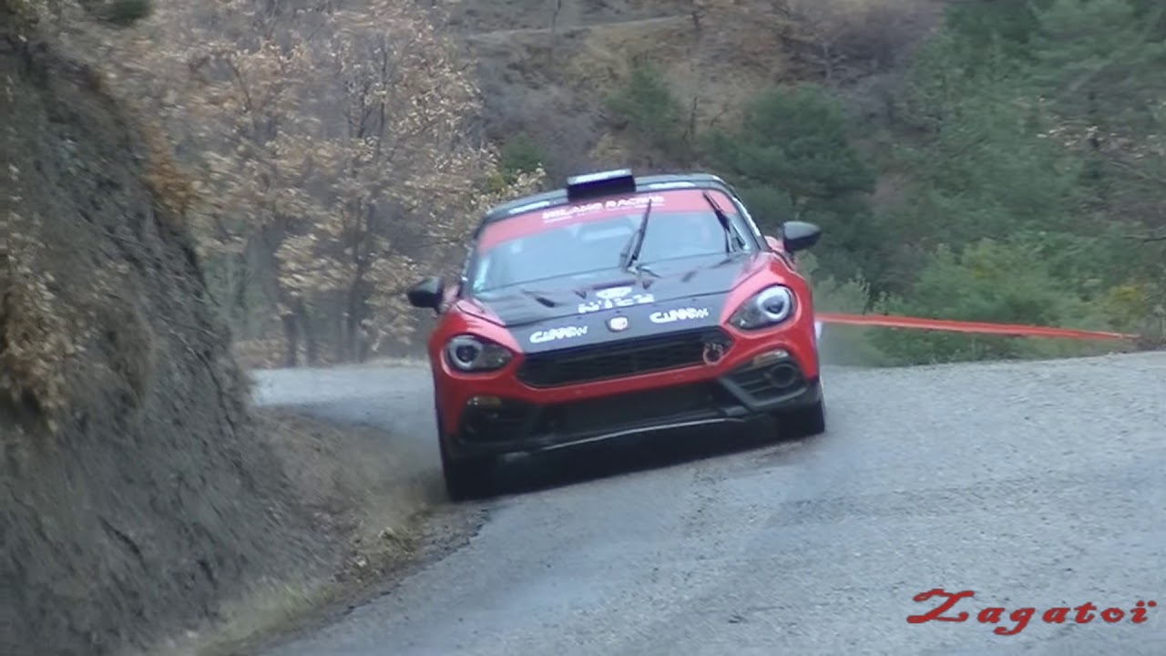 Tests Monte Carlo 2018  Nicolas Ciamin    Abarth 124 Rally