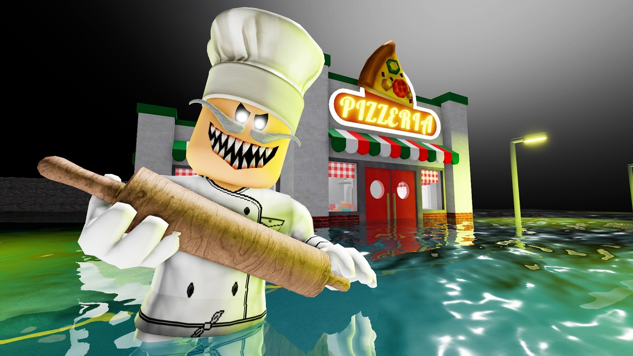 Sprunki Baby Simon & Baby Simon Played Underwater Papa's Pizzeria Obby in ROBLOX| Incredibox Sprunki