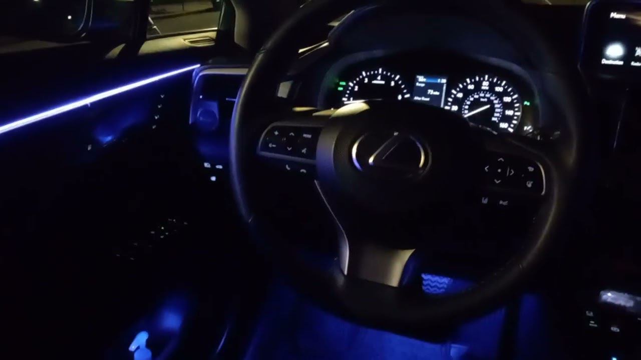 2016-2021 Lexus RX350 Ambient Light Intallation