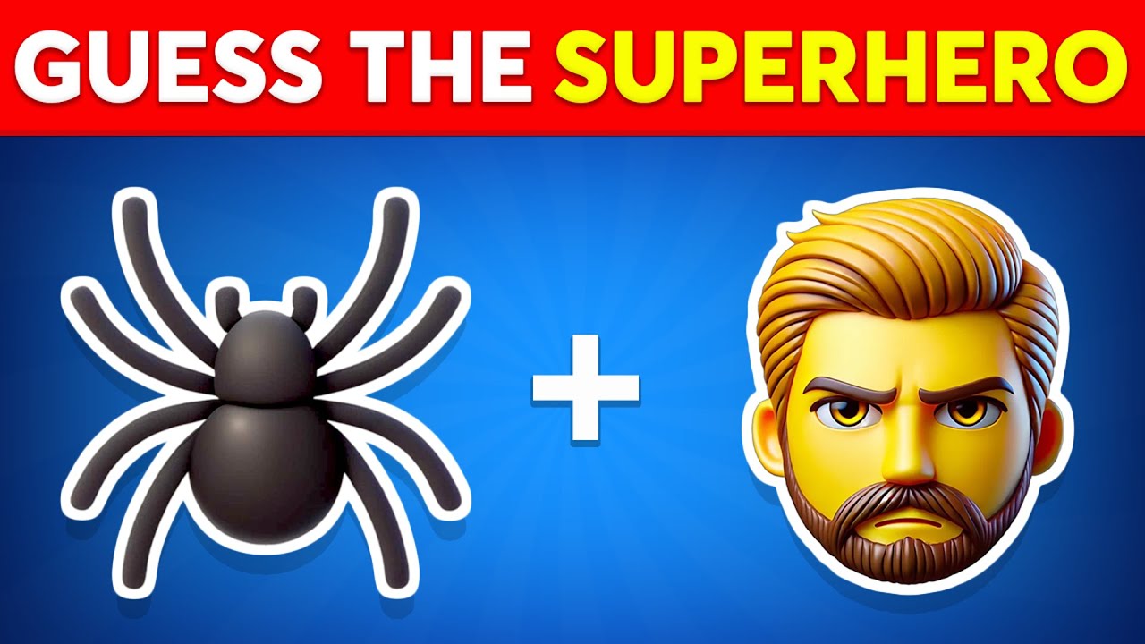Can You Guess The Superhero By Emoji? 🕷🦸 Marvel & DC Superheroes Emoji Quiz