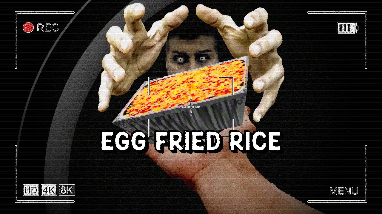 egg fried rice but not like the recipe like the game