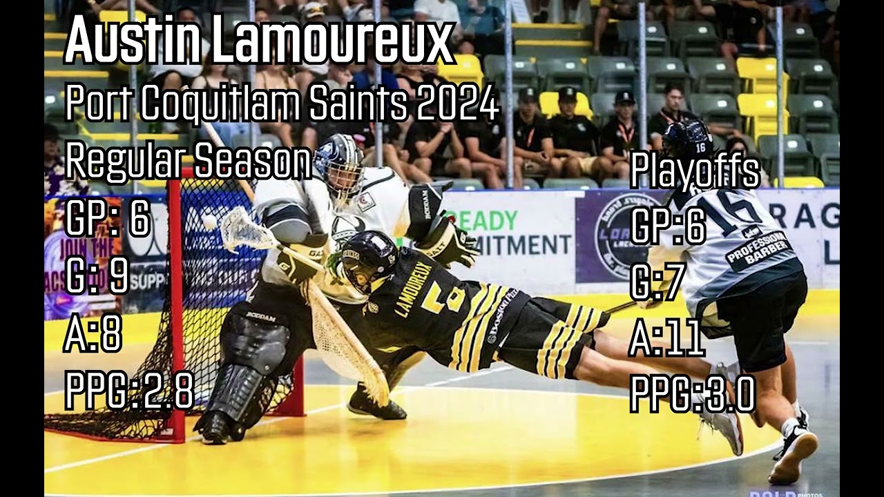 Austin Lamoureux Box Lacrosse Highlights 2024 - BCJALL