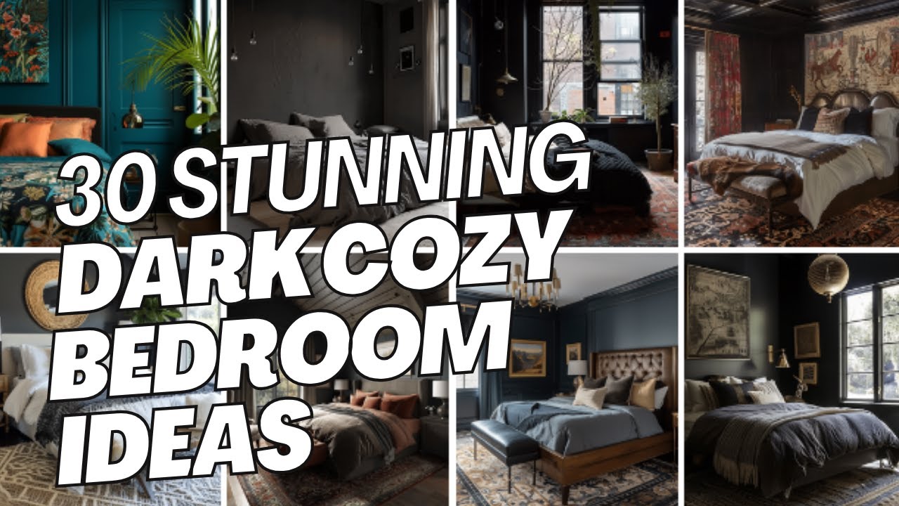 Dark moody bedroom ideas