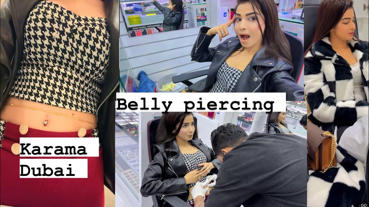 Belly piercing in Dubai | Aroushi girls salon | Deepu Raj 2023