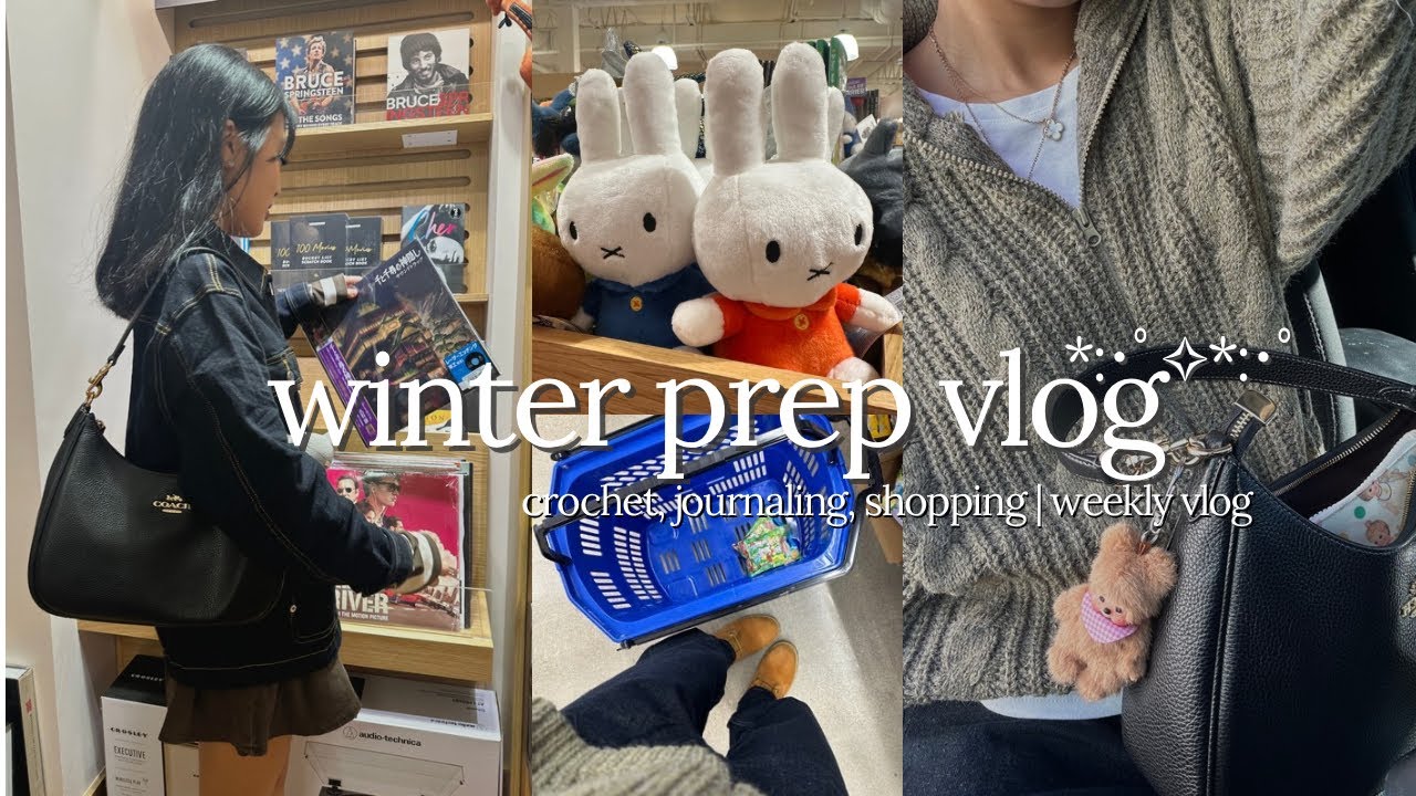 winter prep vlog ♡ | chromakopia merch, crochet project, journaling, hauls - weekly vlog