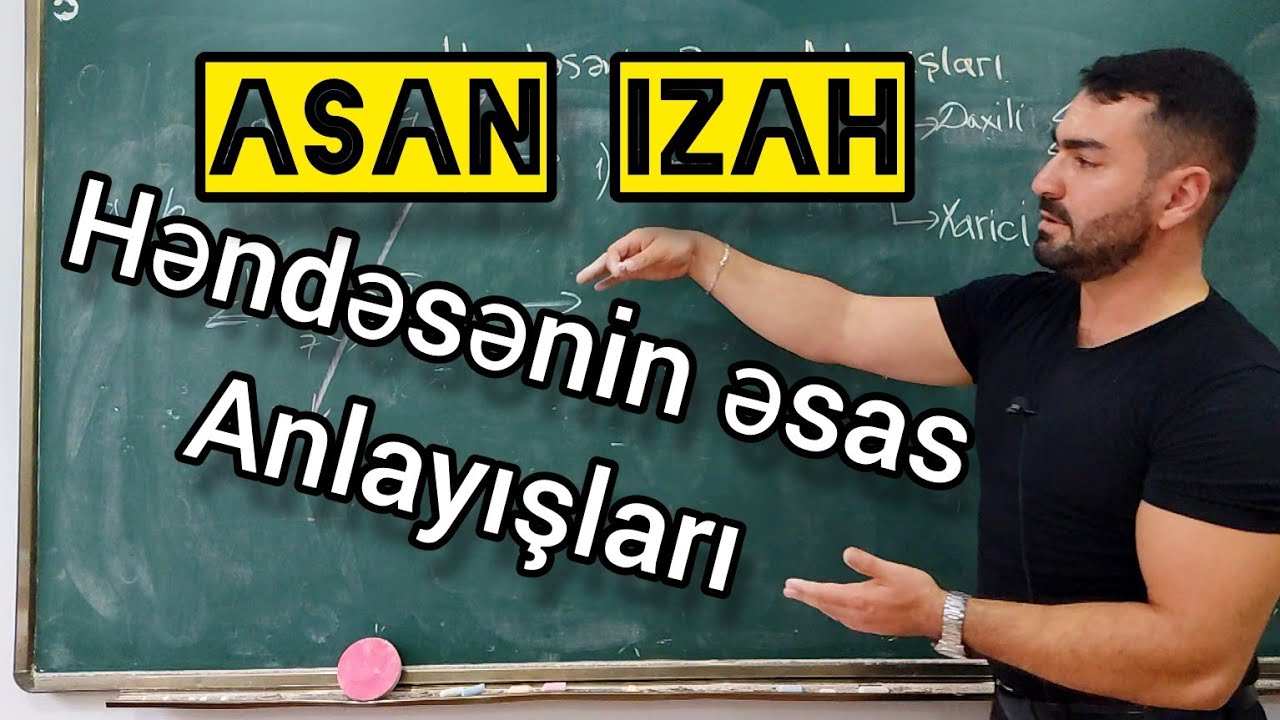 🔥Həndəsənin əsas anlayışları (bütün dərsin sürətli və asan izahı ) 