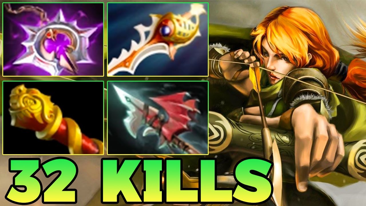 32 Kills Windranger Comeback Dota 2 !! Windranger Dota 2 Carry Safelane 7.40 Meta Pro Gameplay Build