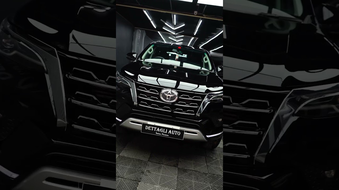 The 'Black Beast' just got its armor. 🛡️ Deep gloss and total protection for this Fortuner