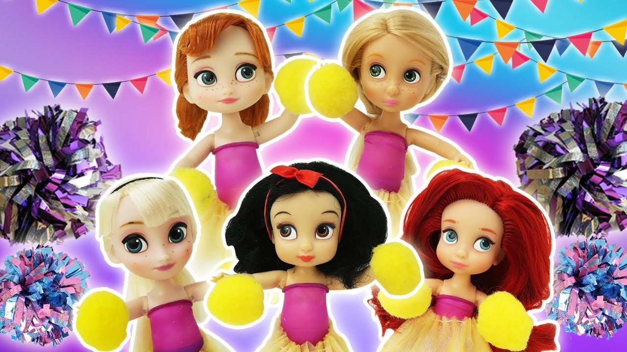 &iexcl; Competencia de Animadoras  en la Escuela!  -  Princesas de Disney