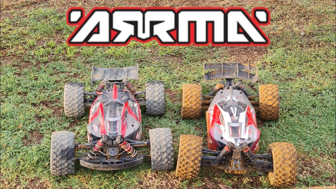 Arrma Typhon 3s Truggified Vs Arrma Typhon 6s Truggified with speed run
