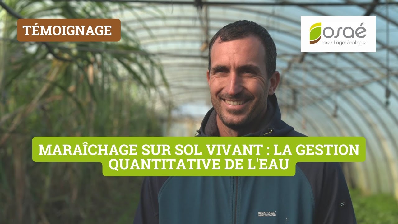 André Trives : Maraîchage sur sol vivant (MSV) : la gestion quantitative de l'eau