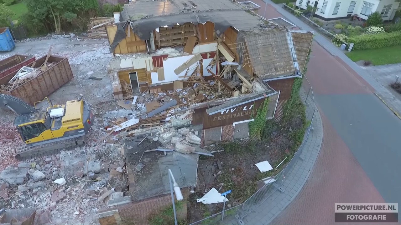 Afbraak Tivoli Siddeburen (drone view)