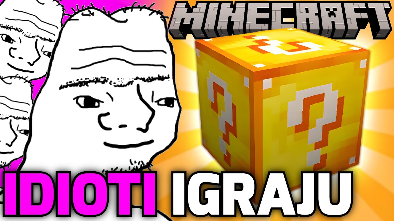 Idioti Igraju Minecraft: Lucky Block 1v1!