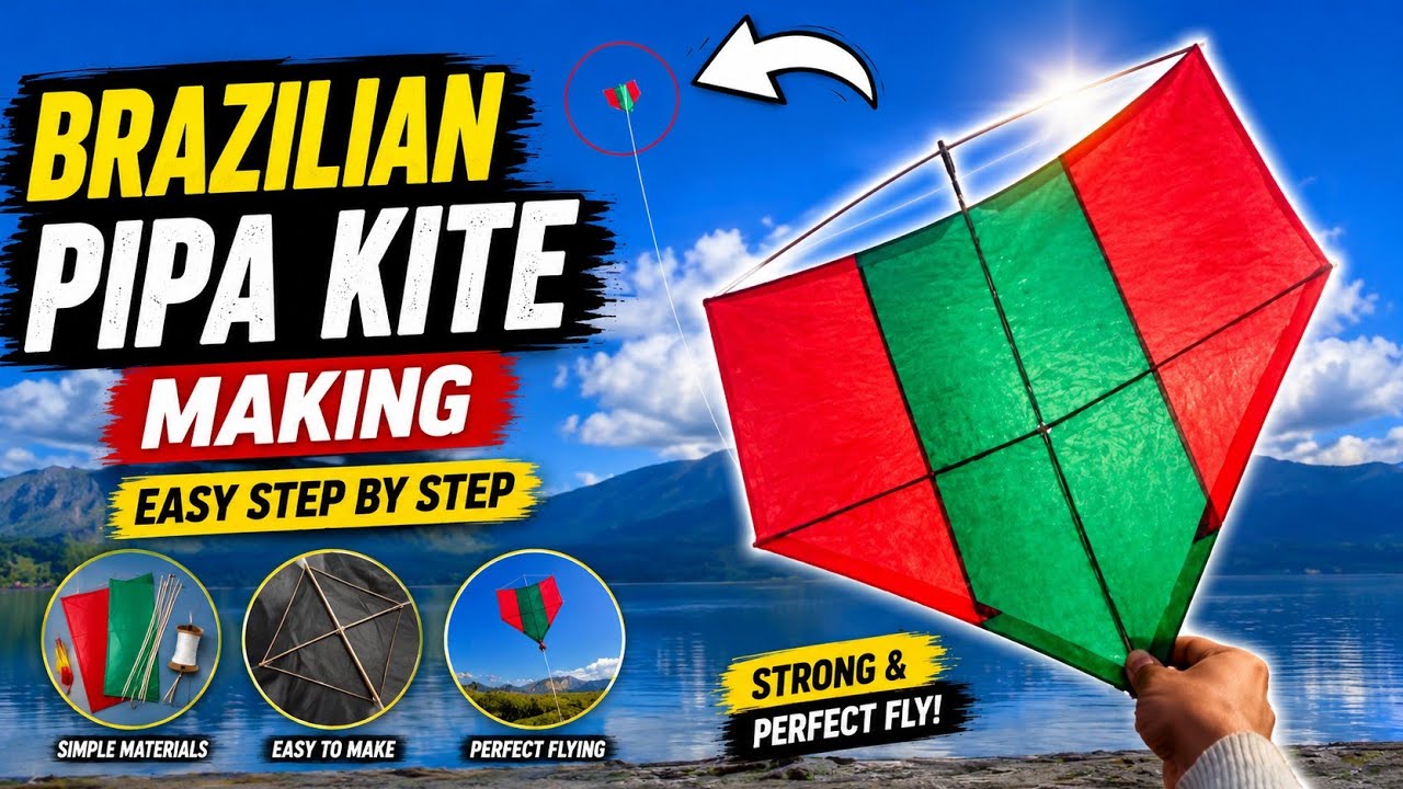 How To Make Brazilian Pipa Kite | Home-Made Kite