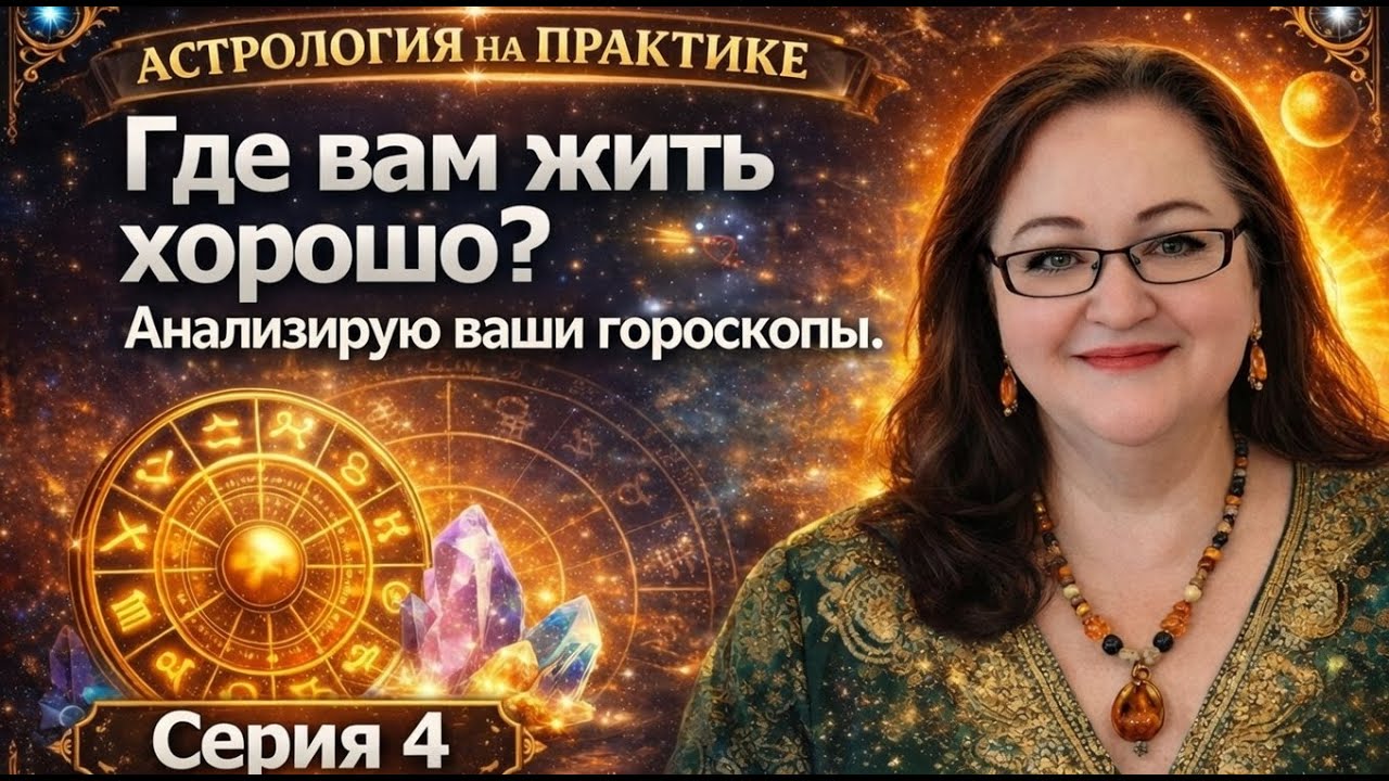 Астрология на практике. Серия 4. Ваша жизнь на новом месте: Разбор гороскопов зрителей.