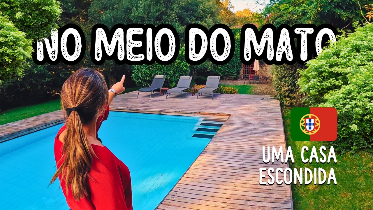 Tour por Casa de Pedra no Interior de Portugal | Piscina, Cachoeira e Natureza 🌿
