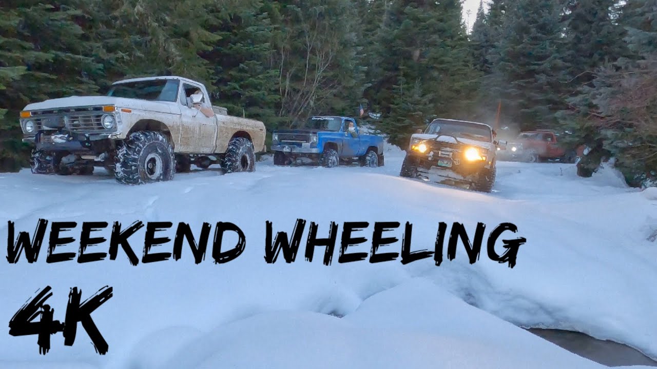 Saturday Snow Wheeling With the Boys