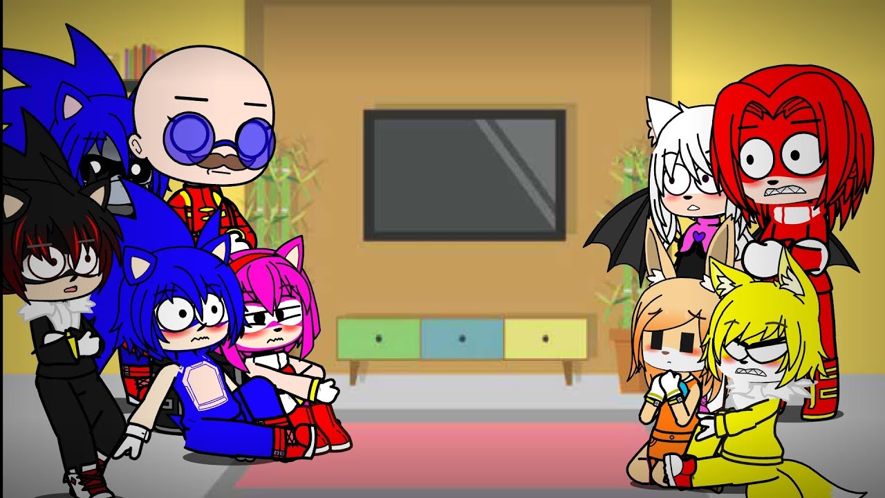Sonic y sus amigos (+ ya saben quienes)reaccionan a vs Sonic caught mod