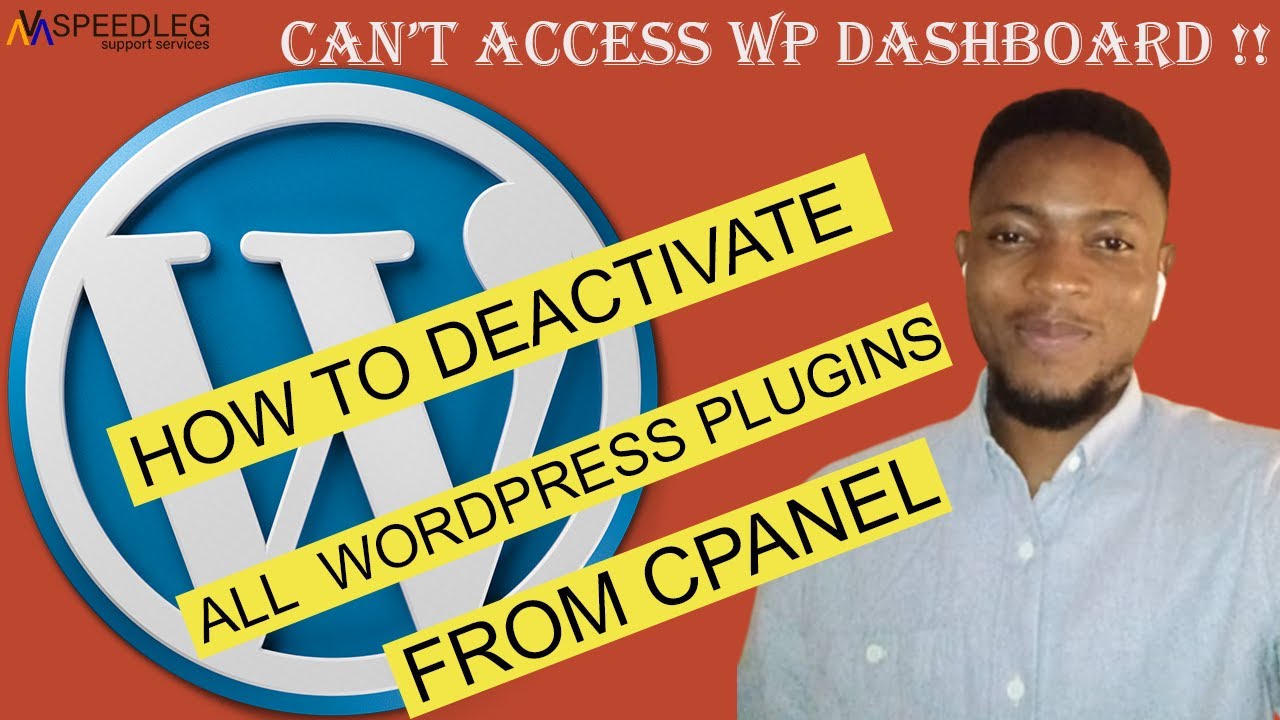 How to deactivate plugins from cPanel