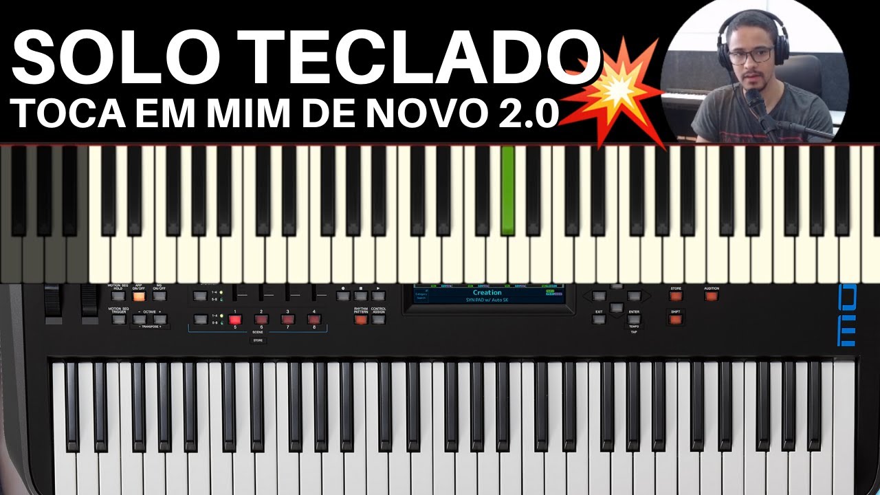 Toca em Mim de Novo 2.0 💥 SOLO TECLADO 💥 Passo a Passo