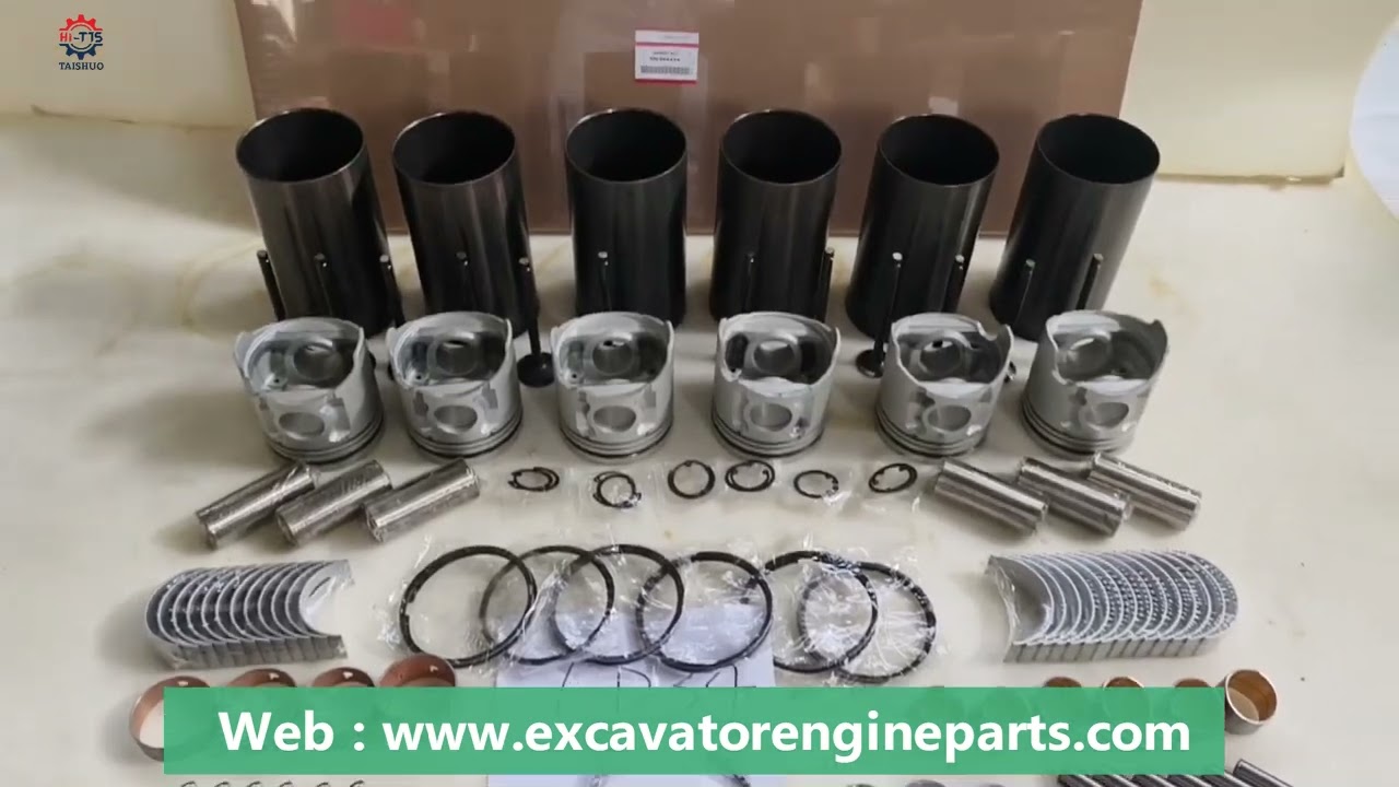 6D34 Excavator Engine Cylinder Liner kit