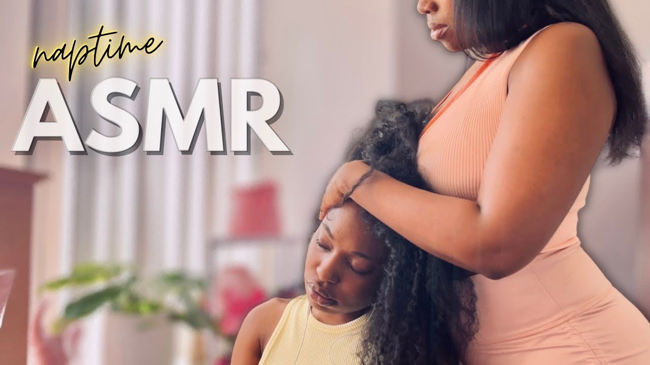 Naptime ASMR ☀️| scratching, massaging, nitpicking, hairplay, + nature sounds for golden hour sleep