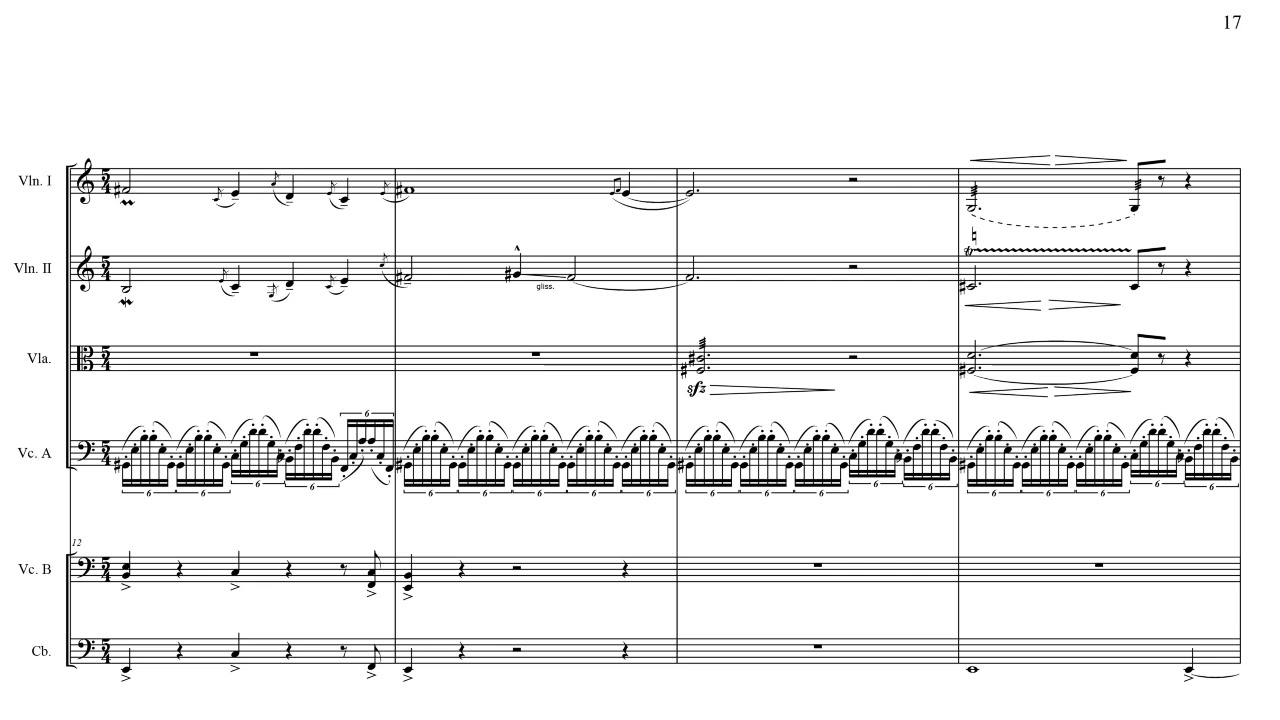 Cosimo Carovani - Melos & Ground for String Orchestra (2023) [Score-Video]
