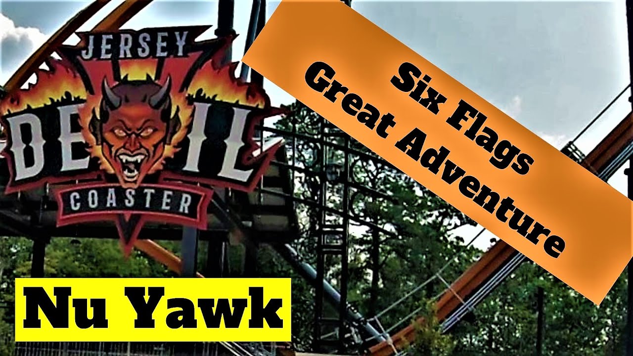 🟡 Six Flags Great Adventure | Walk Through The Entire Park. Check Out The Rides, Shops & Restaurants