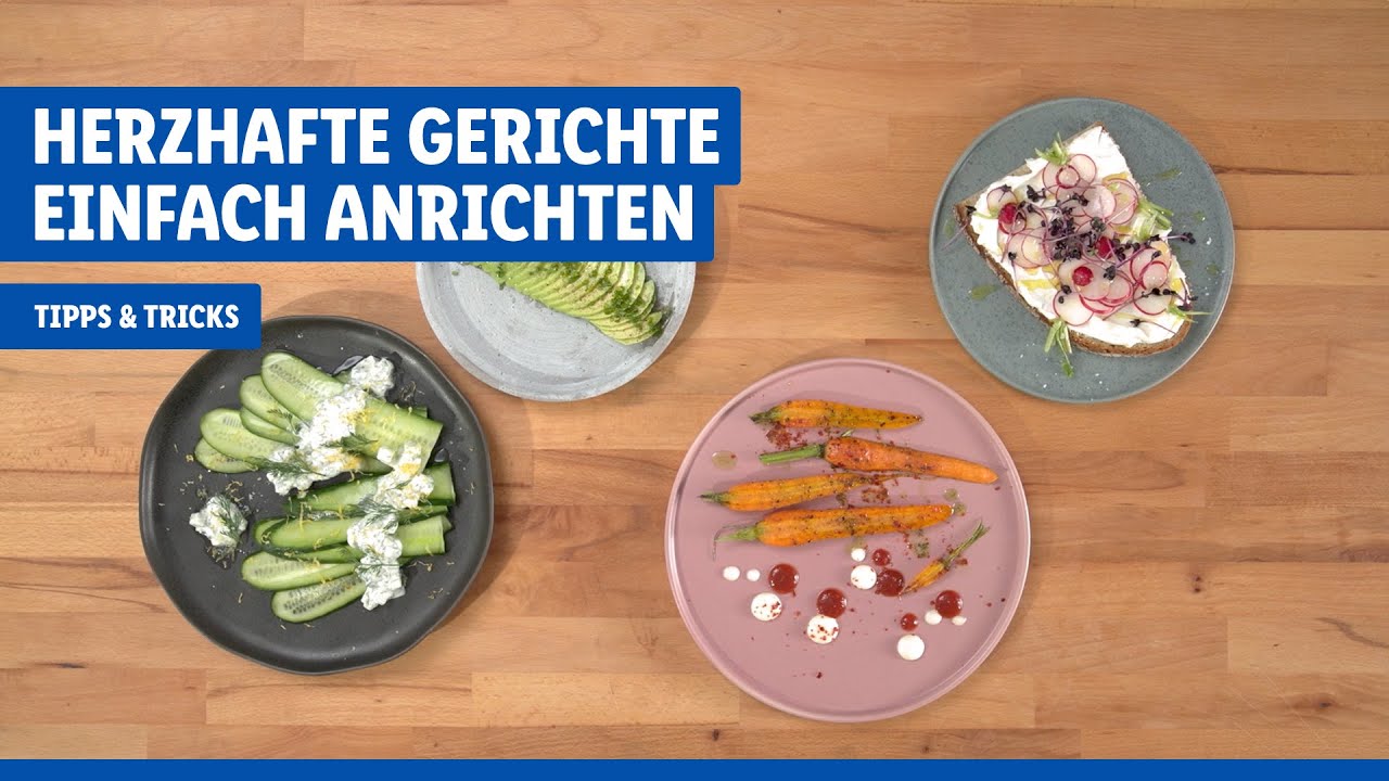 Herzhafte Gerichte einfach anrichten | Kochtipps