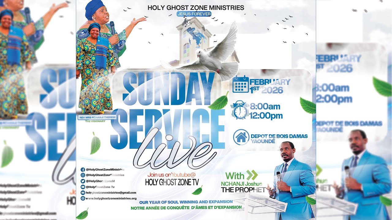 SUNDAY LIVE SERVICE | 08-02-2026|  Prophet Joshua Nchanji | HGZ Ministries