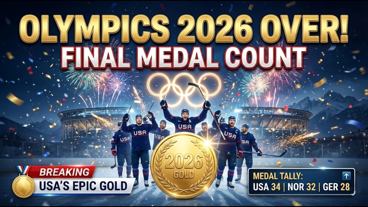 Olympics 2026 OFFICIALLY OVER! 🥇 Final Medal Count & USA’s Epic Hockey Gold Finish!