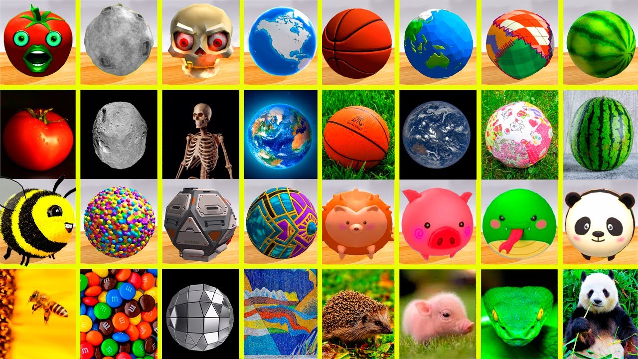 Going Ball, Racing Ball, Sky Rolling Ball, Action Ball, Master Ball: Real World vs InGame! Race 1219