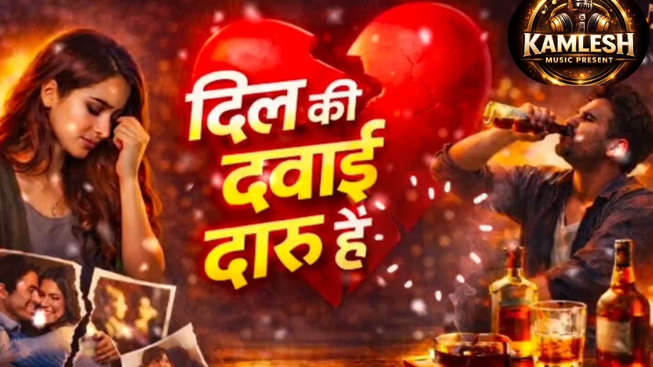 Dil Ki Dawai Daru Hai 💔🍾 | Heart Teaching 💔 Song 2026 | @KamleshMusicPresent 